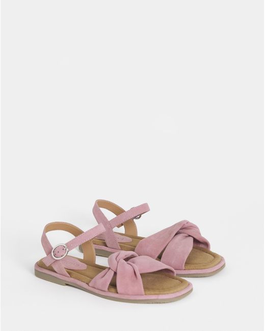 JD Williams White Soft Twist Two Part Sandals Wide
