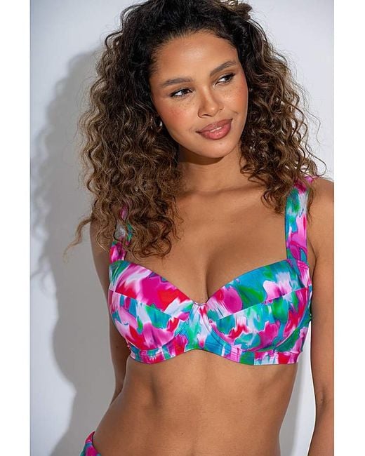 Pour Moi Multicolor Malibu Padded Bikini Top