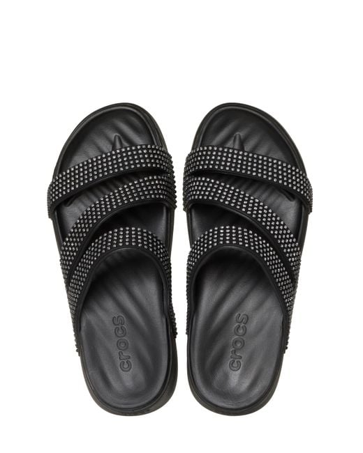 CROCSTM White Get Away Strappy Gems Detail