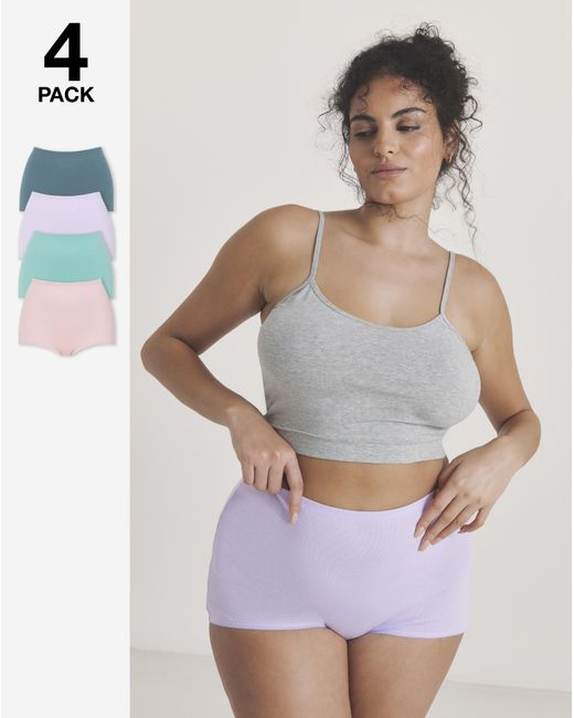 Pretty Secrets Multicolor 4 Pack Comfort Short Knickers