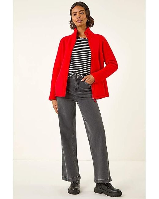 Roman Red Roman Reversible Fleece Zip Jacket