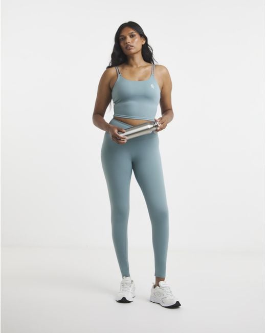 Gym King Blue 365 Long Line Tank Sports Bra