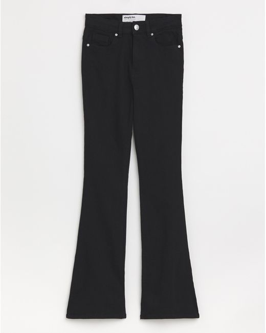 Simply Be Blue Flared Highwaist Super Stretch
