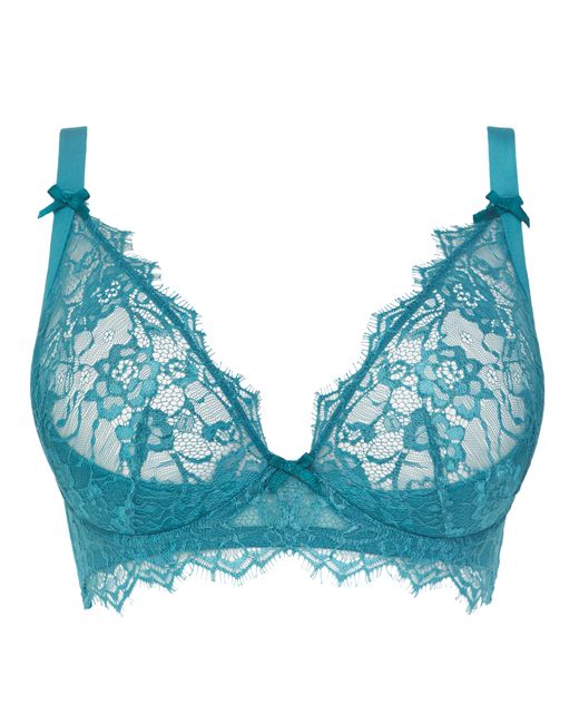 Figleaves Blue Pulse Underwired Plunge Bra