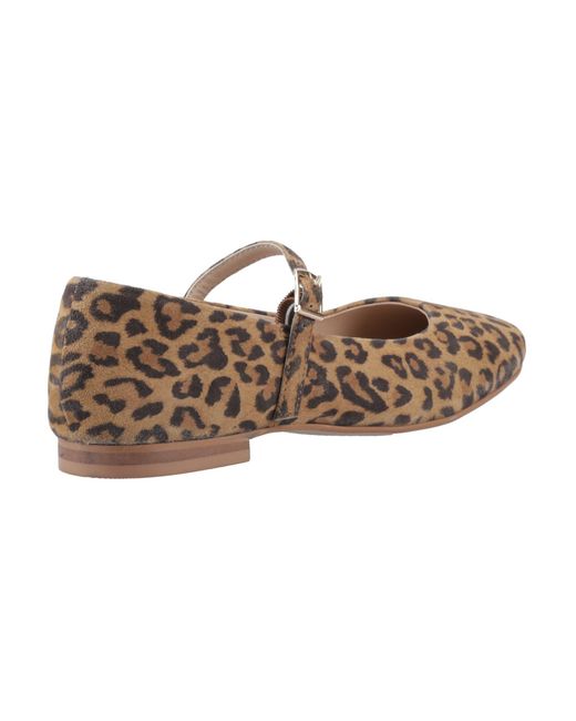 Hush Puppies Brown Pasha Suede Ballerina