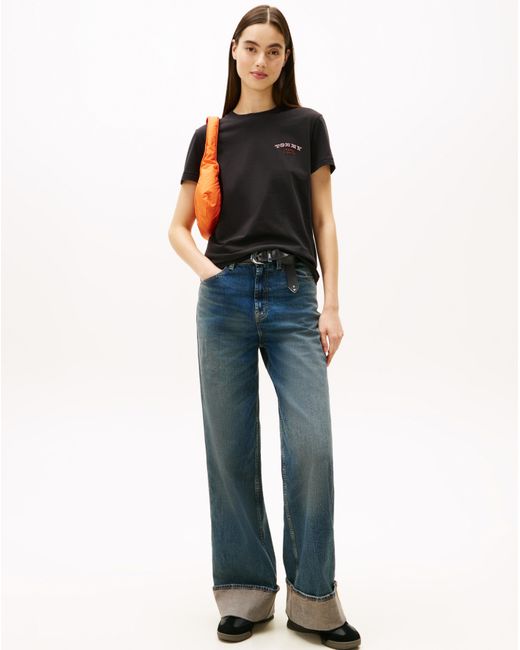 Tommy Hilfiger Black Dollar Stack Crew T-Shirt