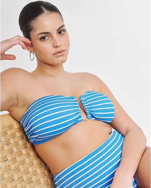 JD Williams Blue Non Wired Bikini Top