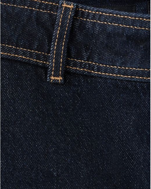 Mango Blue High Waisted Culotte Jean