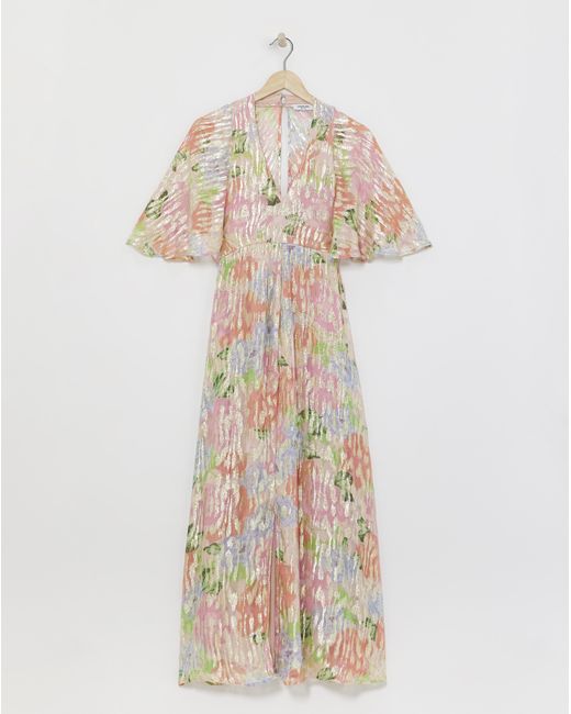 Simply Be White Boutique Floral Jacquard Maxi Dress