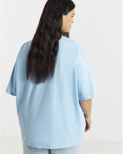 Simply Be Blue Costa Rica Graphic Oversized T-Shirt
