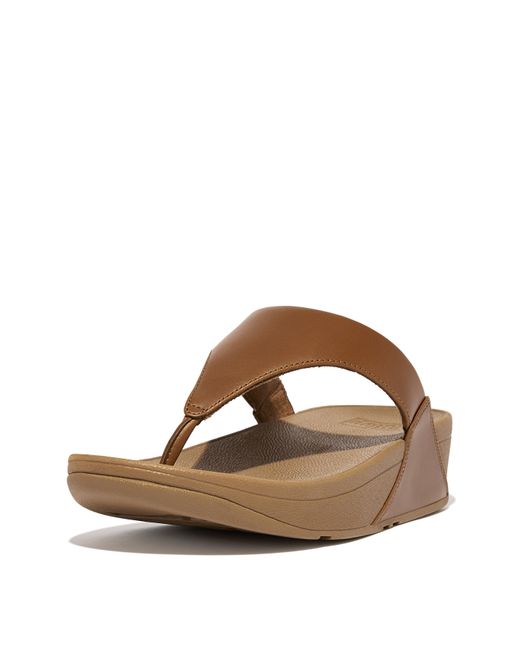 Fitflop Blue Fit Flop Lulu Toe Post Leather