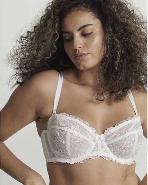 Figleaves Blue Curve Fleur Suspender
