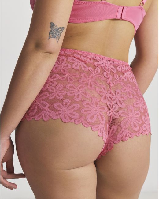 Pretty Secrets Pink 2 Pack Daisy Lace Shorts