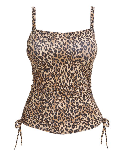 Simply Be Brown Bandeau Tankini Top