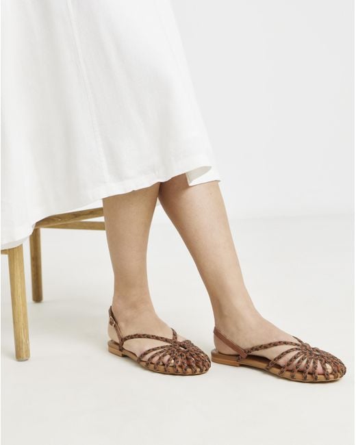 Simply Be White Plaited Woven Shoes Extra Wide Fit