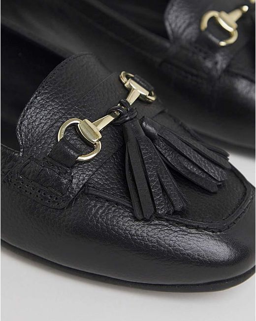 Heavenly Soles Black Leather Driving Moccasin Ex Wide