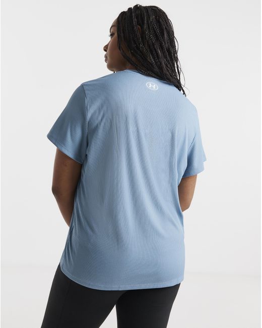 Under Armour Blue Tech Rib T-Shirt