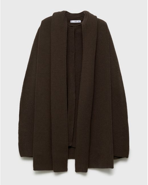 Mango Black Capri Cable Knit Cape