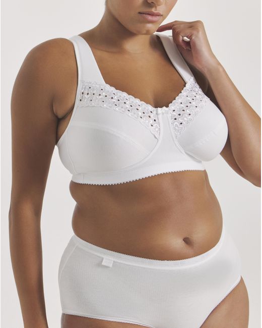 Miss Mary Of Sweden White Miss Mary Broderie Anglaise Bra