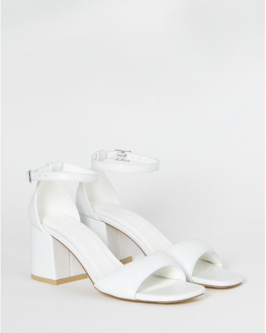 Simply Be Blue Barely There Sandals Extra Wide Fit