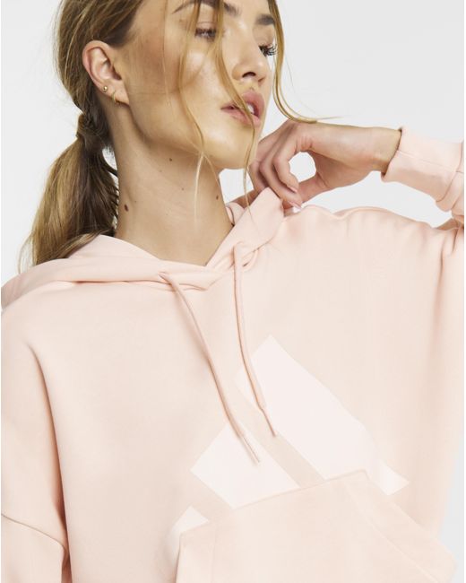 Adidas Natural Large Logo Hoodie