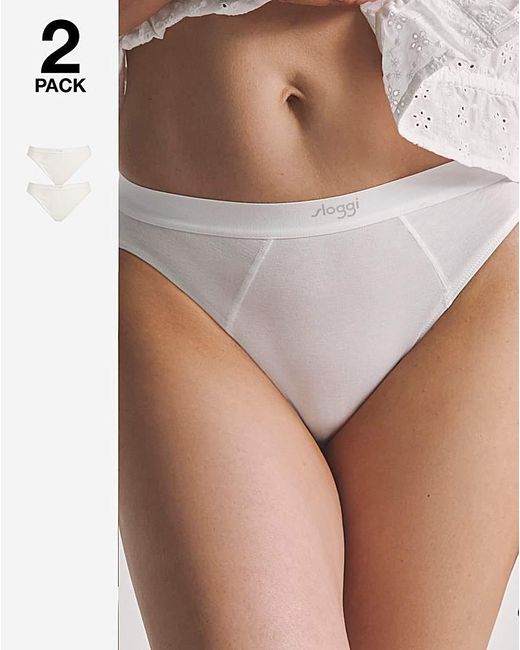 Sloggi White Ever Ease 2Pack Tai Knicker