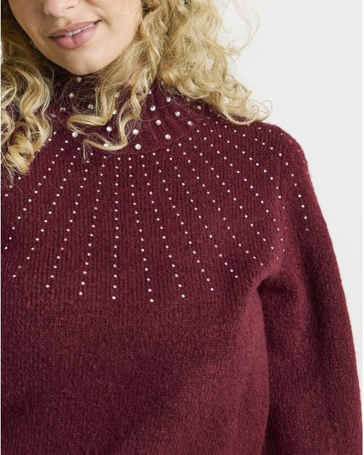 Joe Browns Red Sparkle Season Jumper