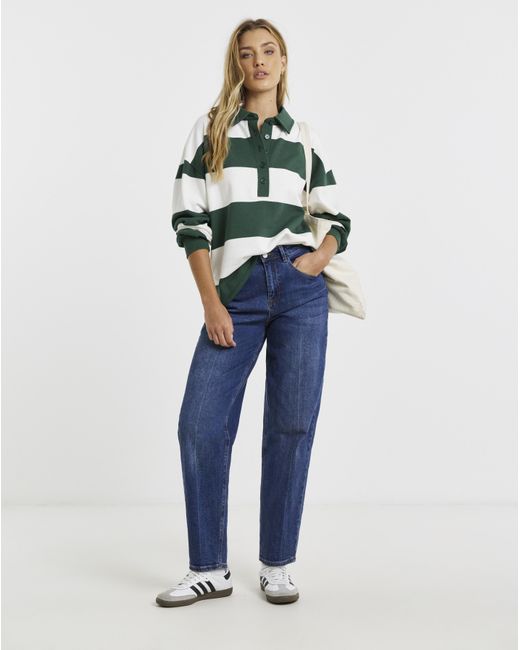 Simply Be Green Polo Neck Sweatshirt