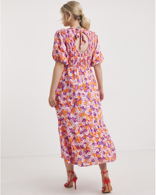Nobody's Child Red Kelsie Midi Dress