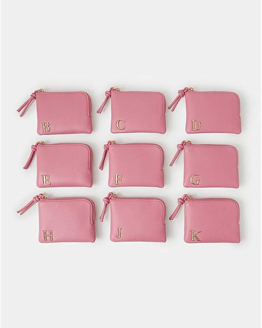 Accessorize Pink Initial Coin Purse