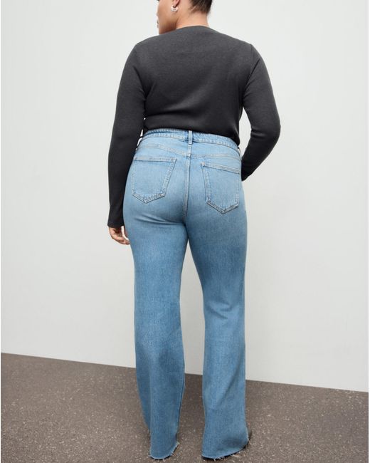 Mango Blue Flare Mid-Rise Jean