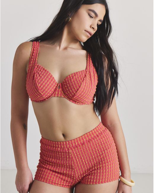 MAGISCULPT Red Bikini Shorts