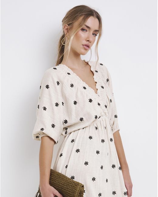 Simply Be Natural Linen Blend Dress