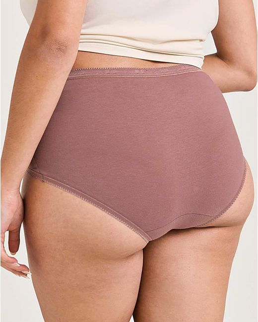 Sloggi Pink 3Pk Basic Midi Knicker Cocoa Mult