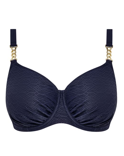 Fantasie Blue Azores Gathered Bikini Top