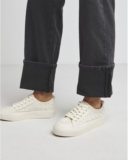 Simply Be Black Mesh Lace Trainer