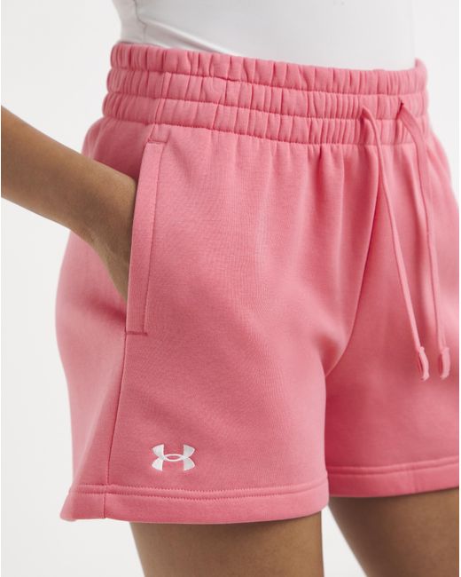 Under Armour Red Rival Fleece Shorts