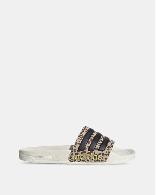 Adidas White Adilette Shower Slides