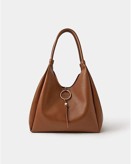 Accessorize Brown Ring Tassel Shoulder Bag