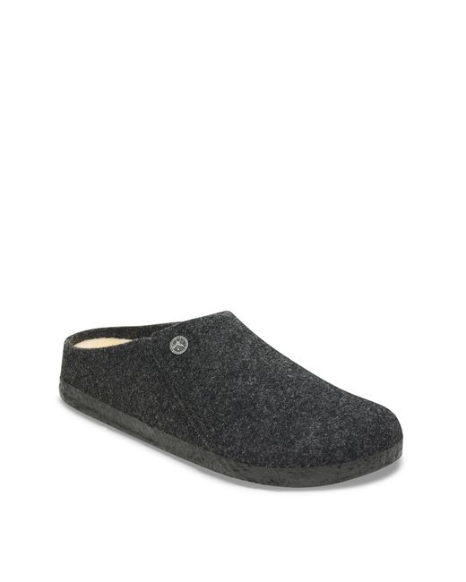 Birkenstock Black Zermatt Shearling Wool Felt