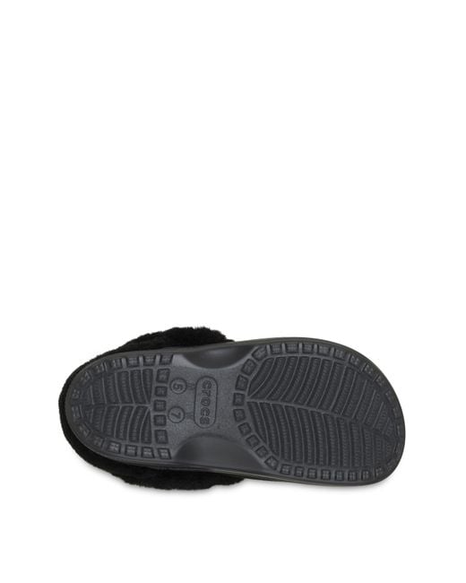 CROCSTM Black Unfurgtble Vegan Suede Clog