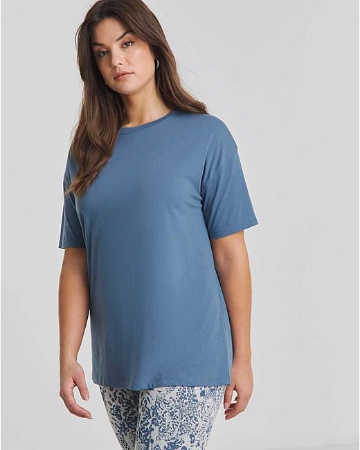 Simply Be Blue Value Cuffed Pj Set