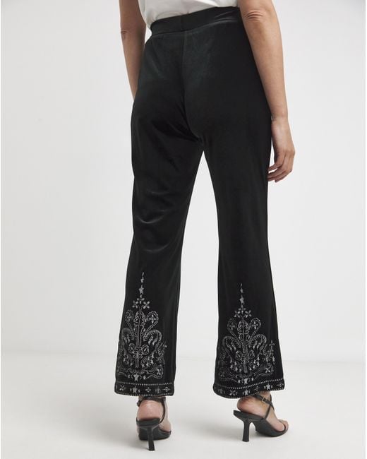 Joe Browns Blue Starlight Velvet Trouser