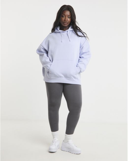 PUMA Blue Essentials Logo Oversized Hoodie