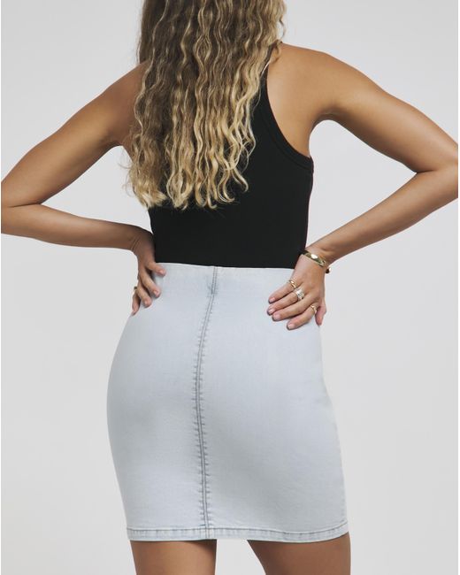 Simply Be White Pull On Mini Skirt