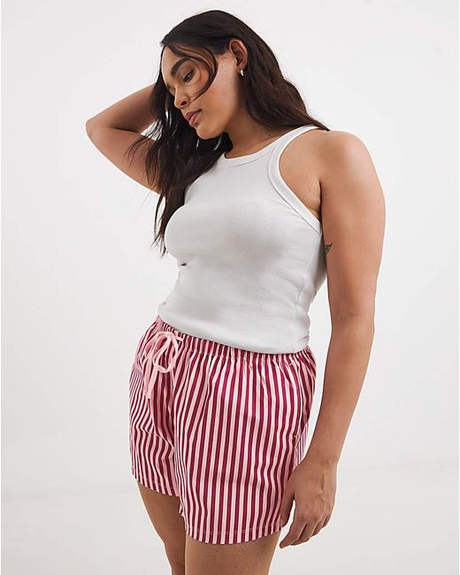 Pretty Secrets Red 2 Pack Pyjama Shorts