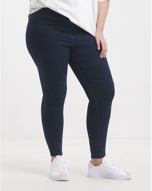 Simply Be Blue Skinny Highwaist Super Stretch
