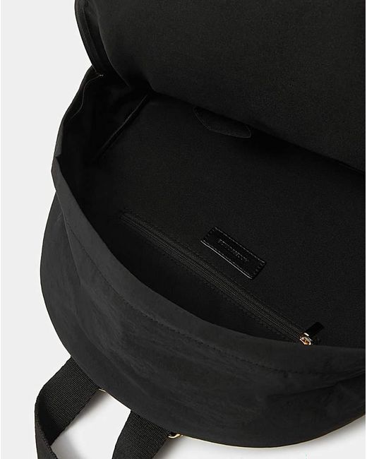 Accessorize Black Multi-Pocket Nylon Backpack