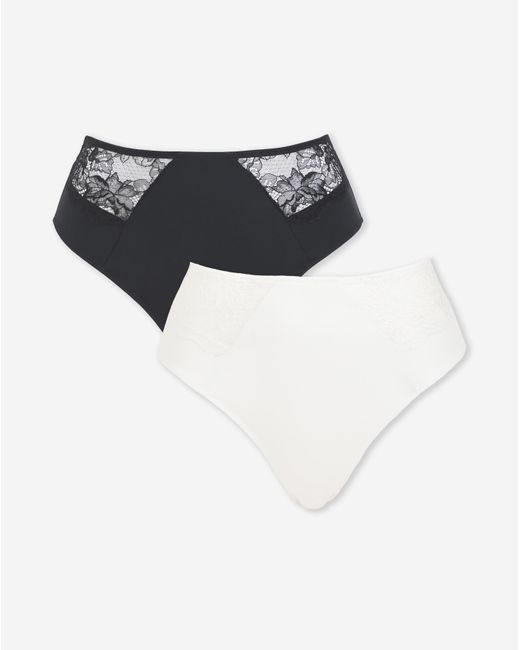 Pretty Secrets White Ella 2 Pack Full Knickers