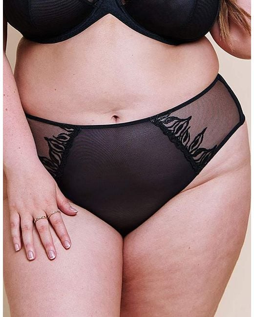 Curvy Kate Black Flare Deep Thong